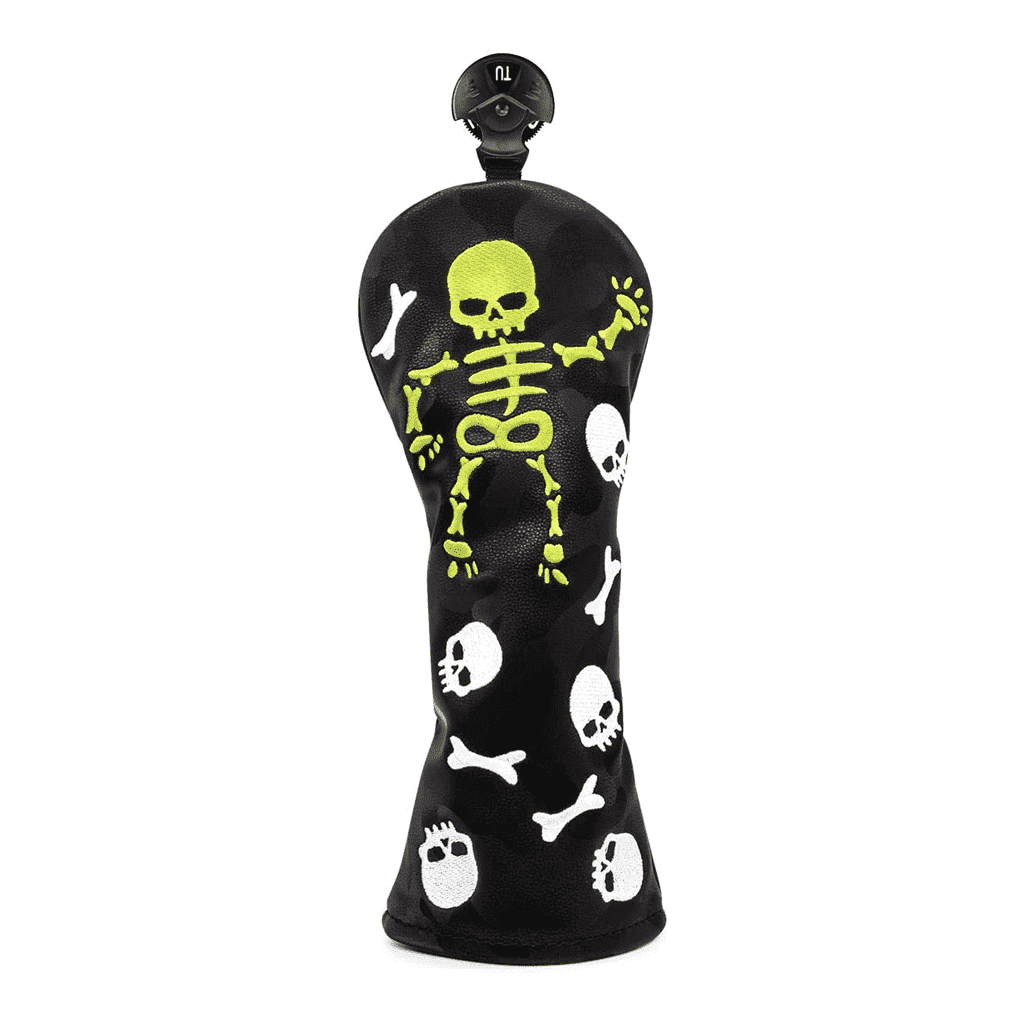 Black Leather Skeleton hybrid head cover