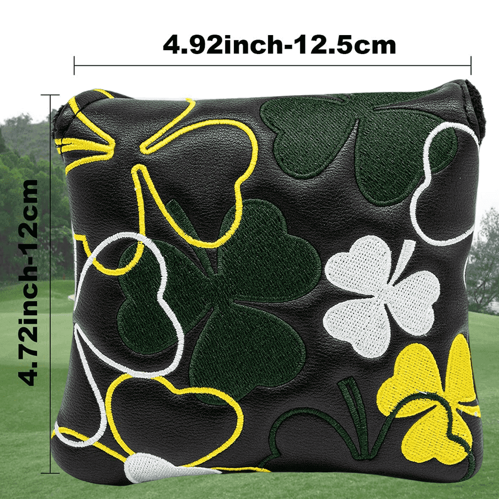 black shamrock putter headcovers mallet size