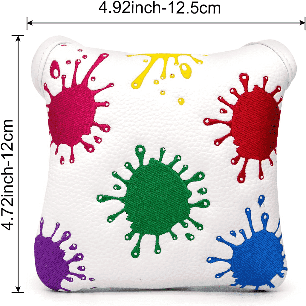 Colorful Ink Spots putter headcovers mallet size