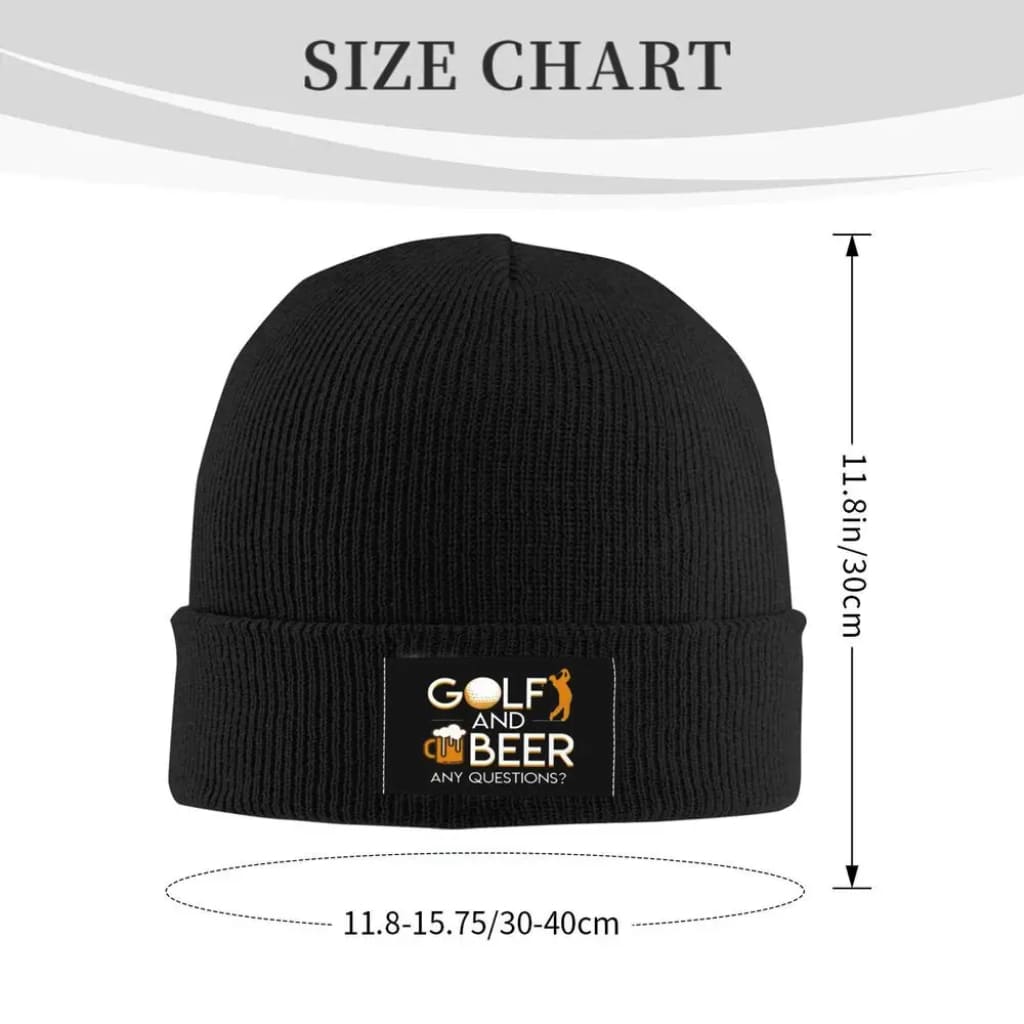 Golf & Beer Beanie Hat