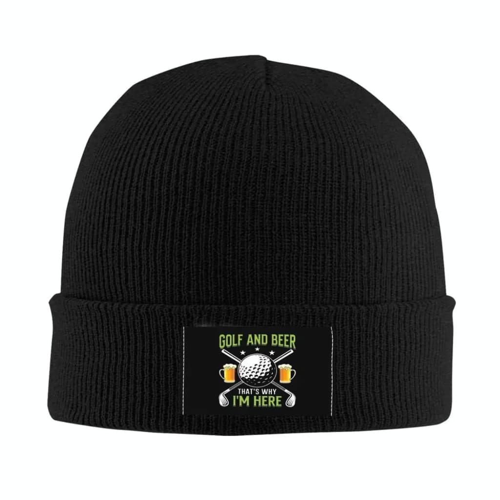 Golf & Beer Beanie Hat