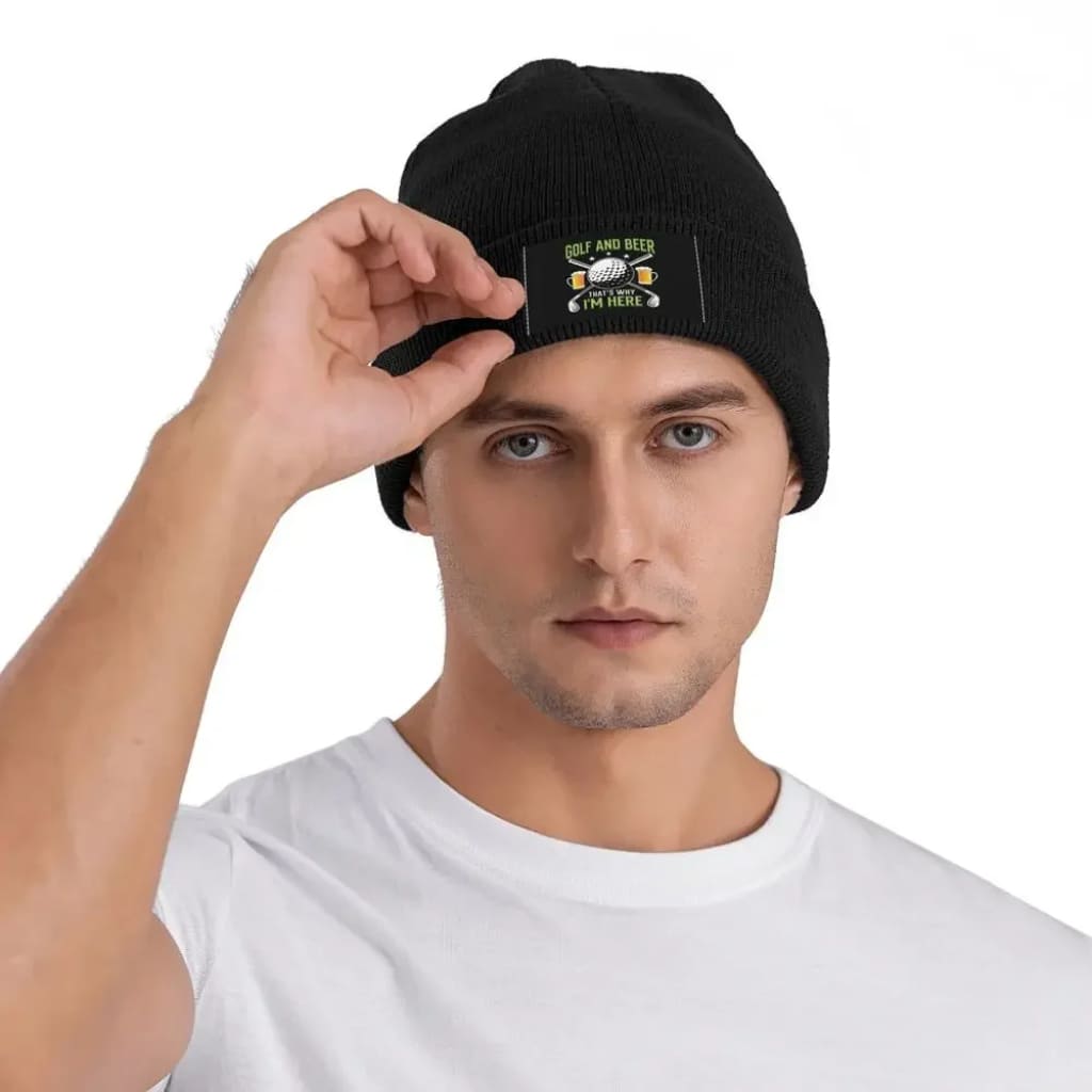 Golf & Beer Beanie Hat