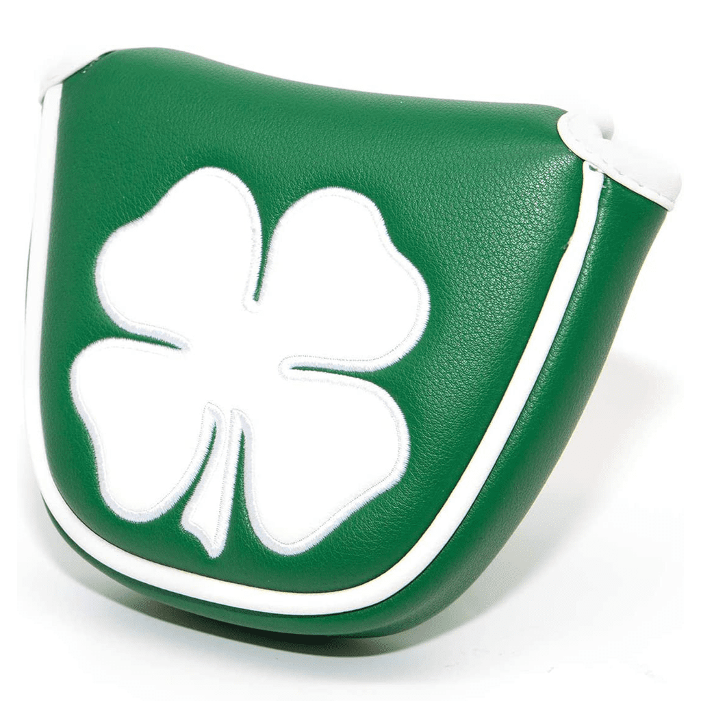 Green lucky clover mallet putter covers