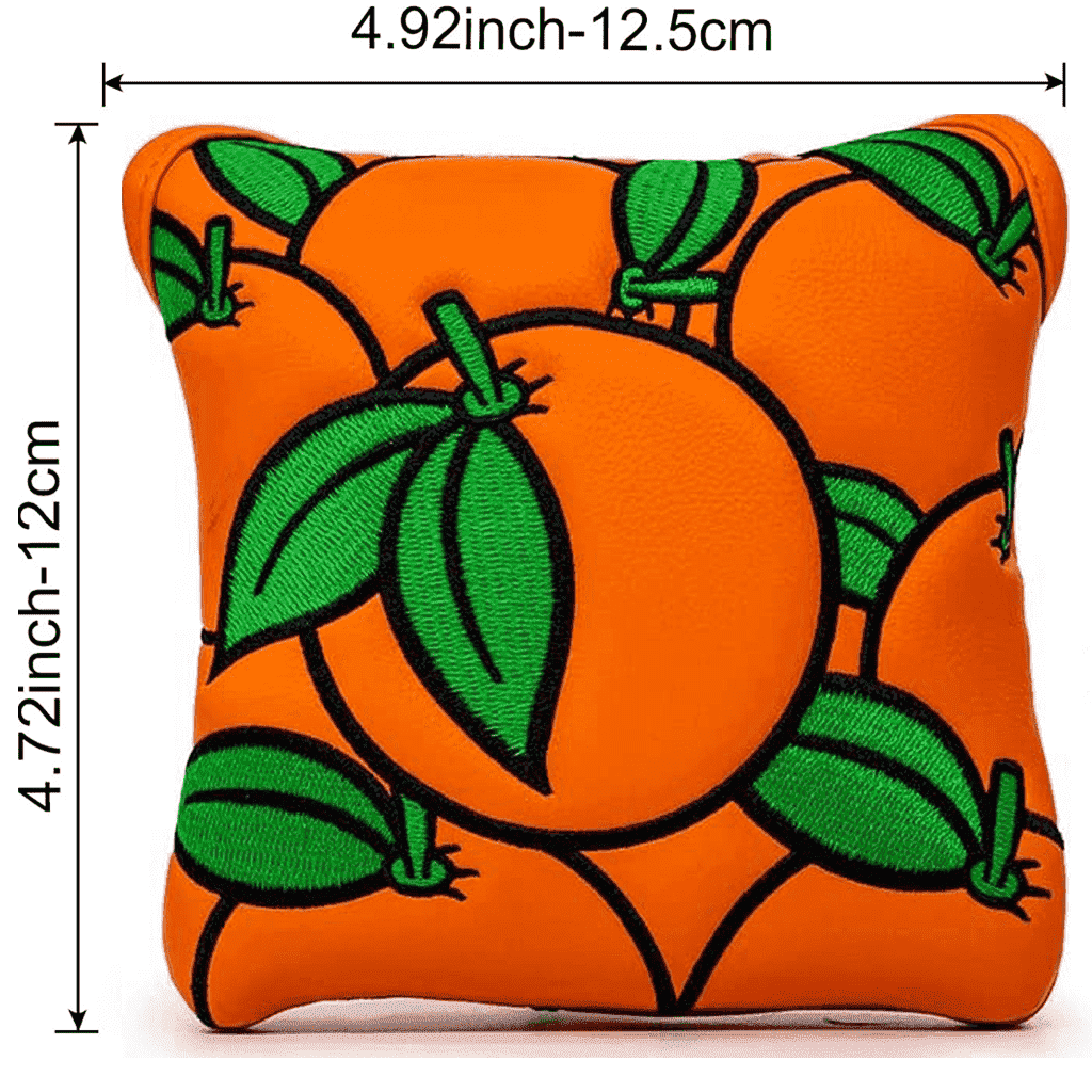 Orange putter headcovers mallet size