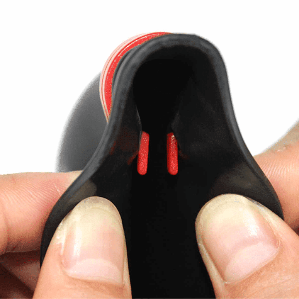 Silicone golf club iron covers with red clip
