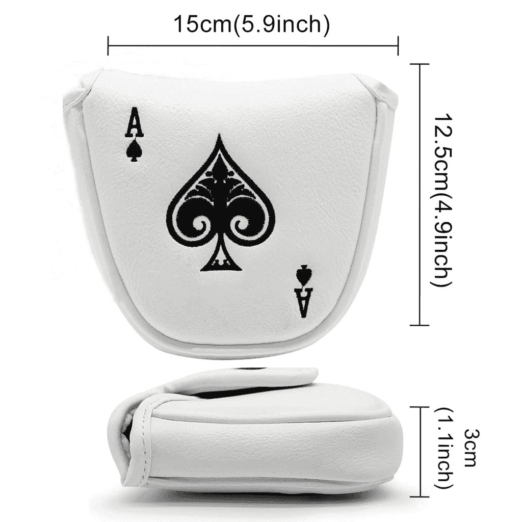 King of Spades mallet putter head covers size