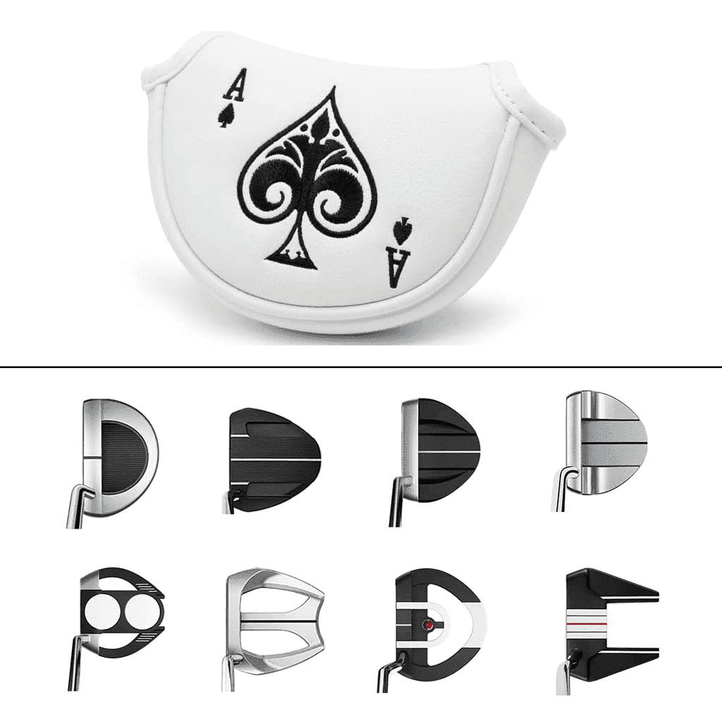 Spade Ace half putter covers mallet fit most middle putters