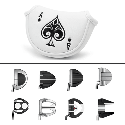 Spade Ace half putter covers mallet fit most middle putters