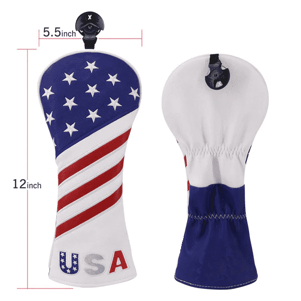 stars and strips golf club head cover sets fairway size