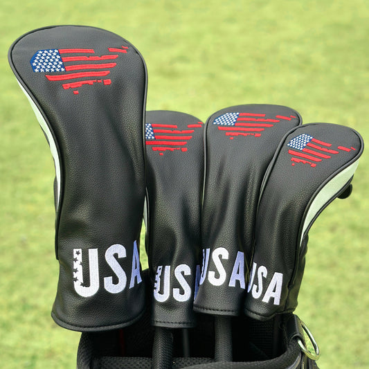 USA Flag-Golf Head Covers