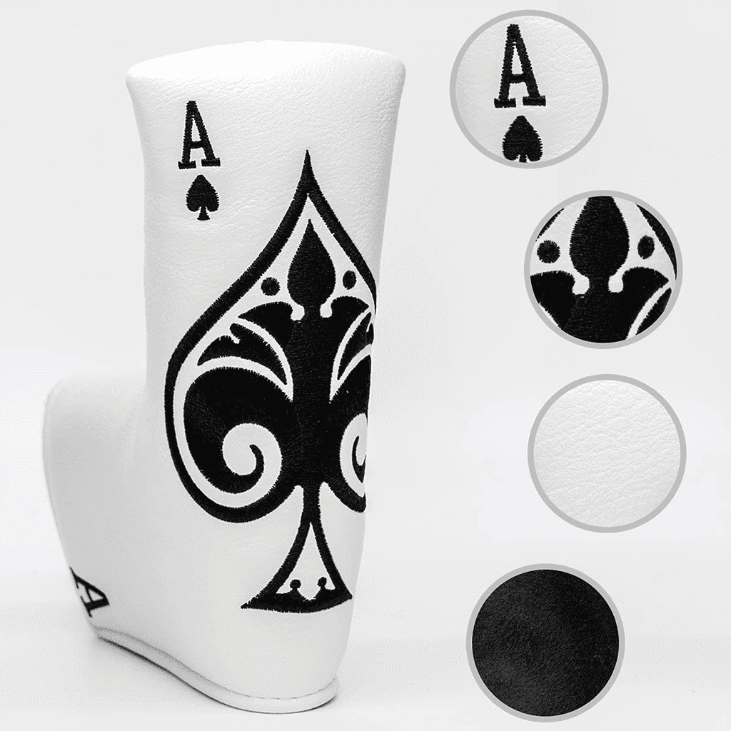Spade King blade putter cover embroidery