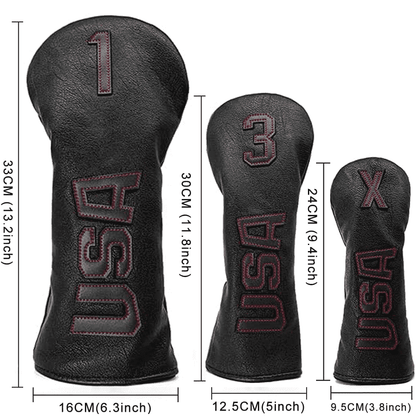 USA-Golf Head Cover Set