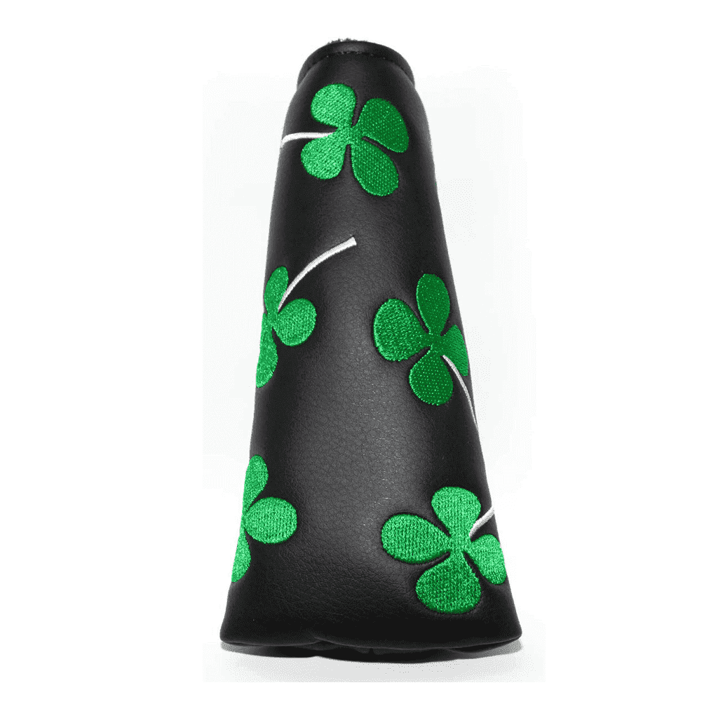 Irish Black Leather putter headcovers blade