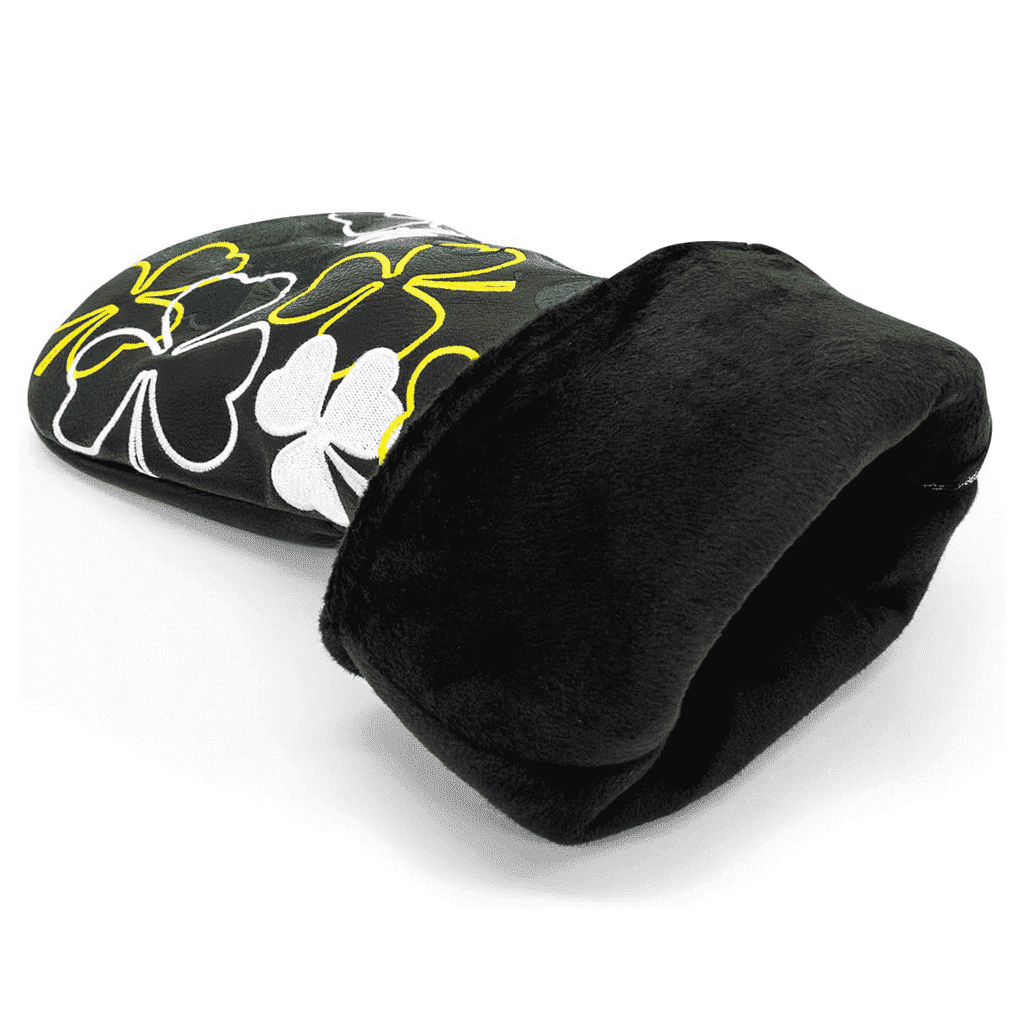 Black Shamrock hybrid golf headcover with padded liner