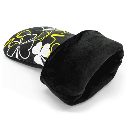 Black Shamrock hybrid golf headcover with padded liner