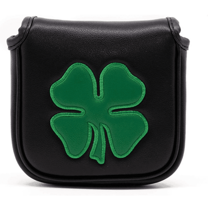 Black lucky clover square mallet putter covers