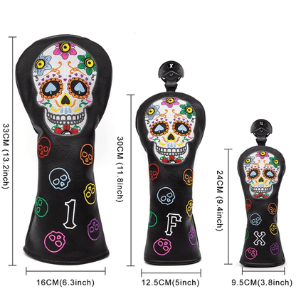 Sugar Skull Golf Driver Covers size