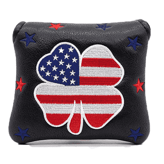 Black stars & strips clover putter headcovers mallet