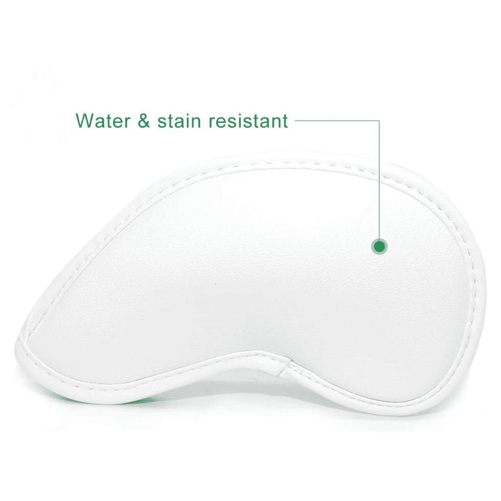 White Lucky clover iron covers golf water & stain resistant