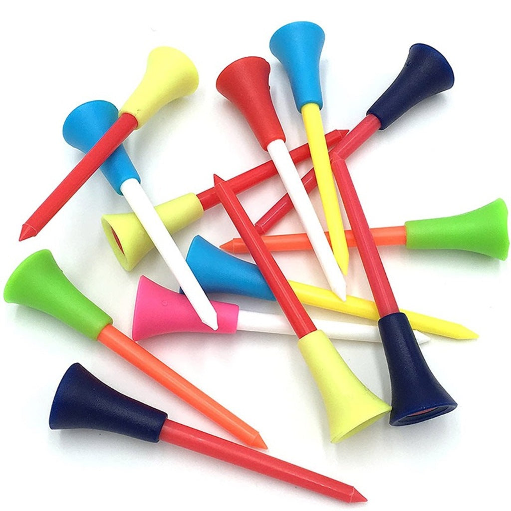 Rubber Cushion Top Plastic Golf Tees