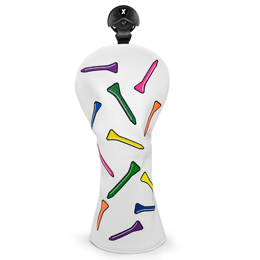 Colorful dancing tees hybrid head cover