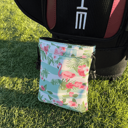 golf pouch for tees attachable to golf bags