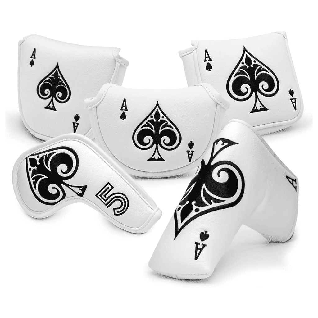 King of Spades half leather mallet putter covers