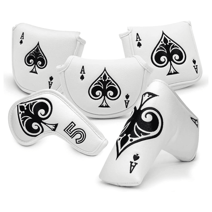 King of Spades half leather mallet putter covers