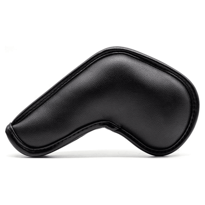colorful number Black Leather iron covers golf with number on one side