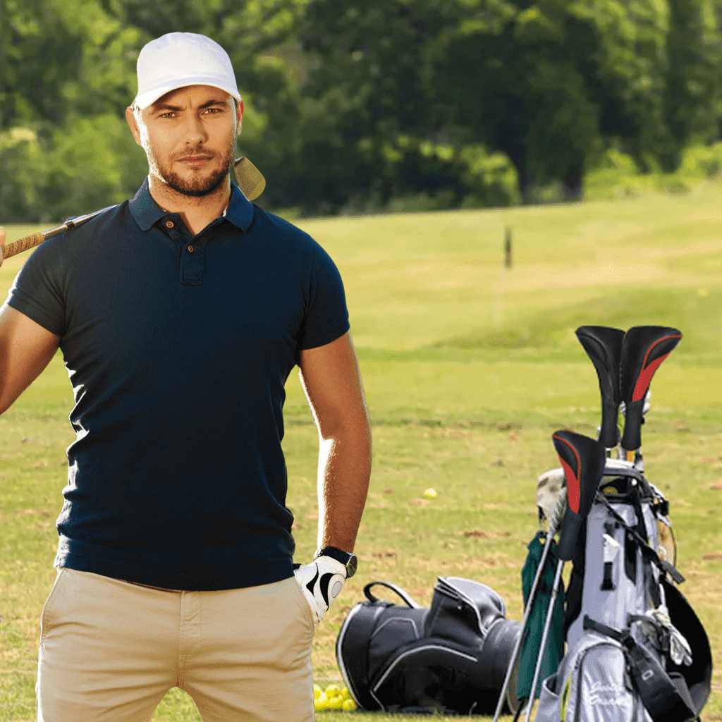  Gloof nylon head cover set in golf bag