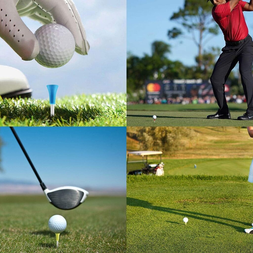Rubber Cushion Top Plastic Golf Tees