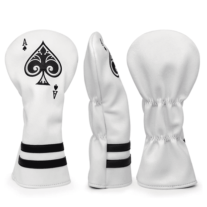 Master of Spades Golf Head Covers for Driver with double elastic band for tight fit