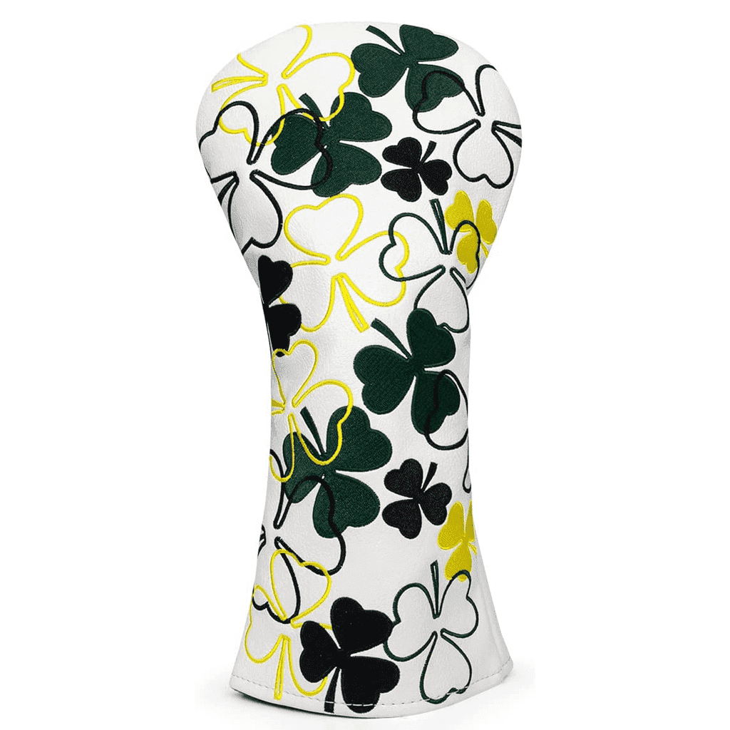 White Shamrock Driver Headcover