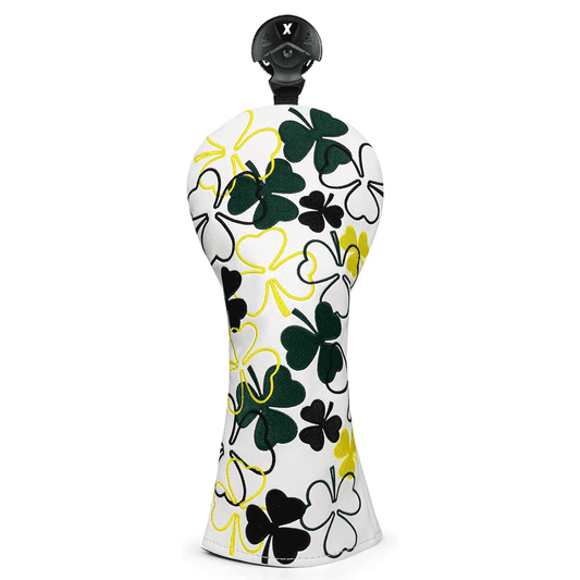 White Shamrock fairway wood head cover