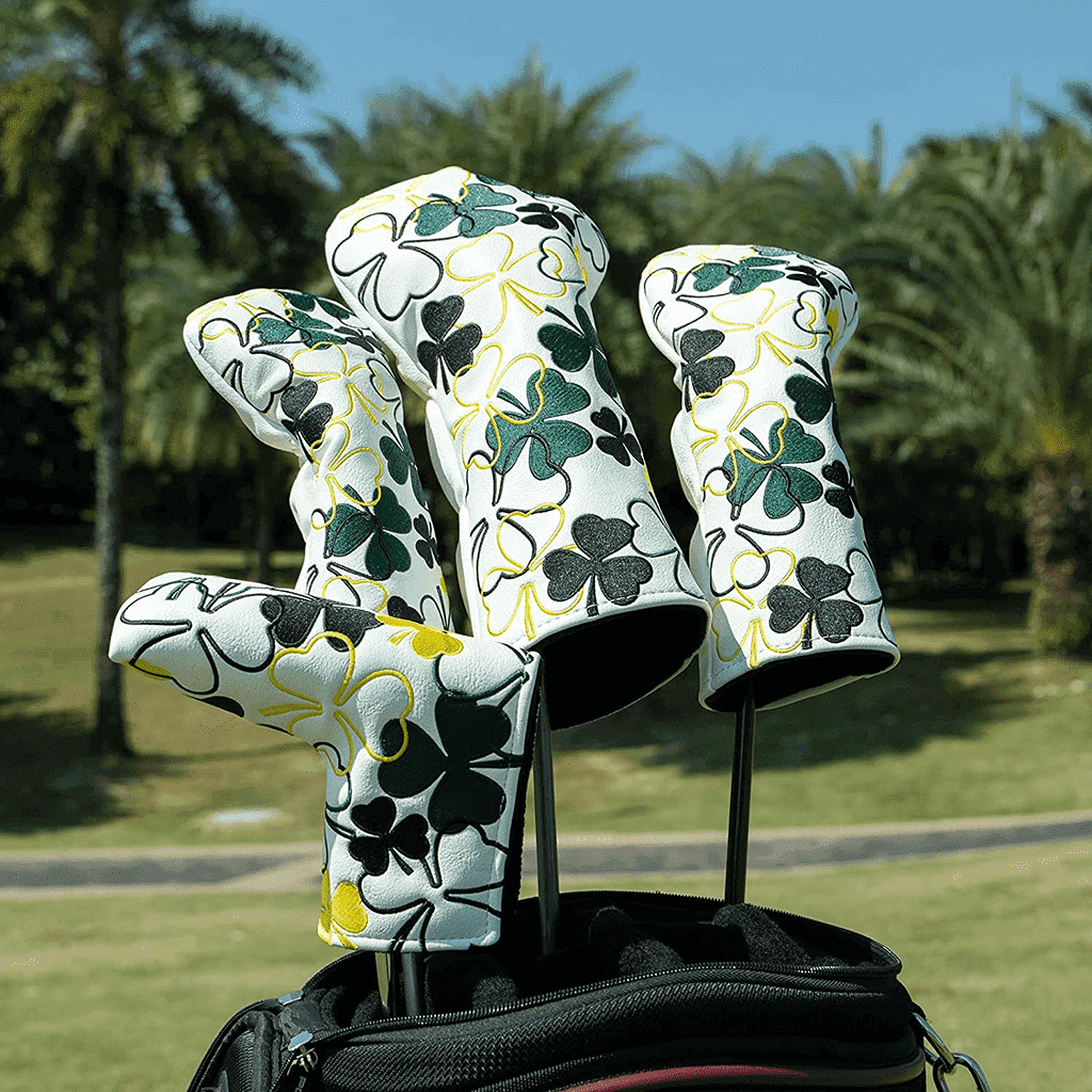 White Shamrock Golf Driver Headcovers