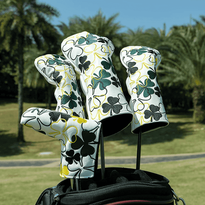 White Shamrock Golf Driver Headcovers