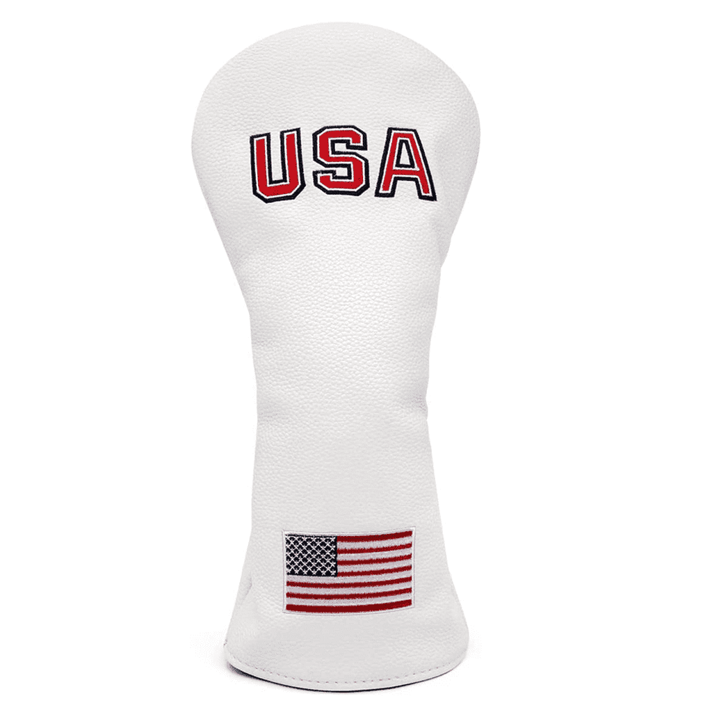 White USA Flag Driver Covers